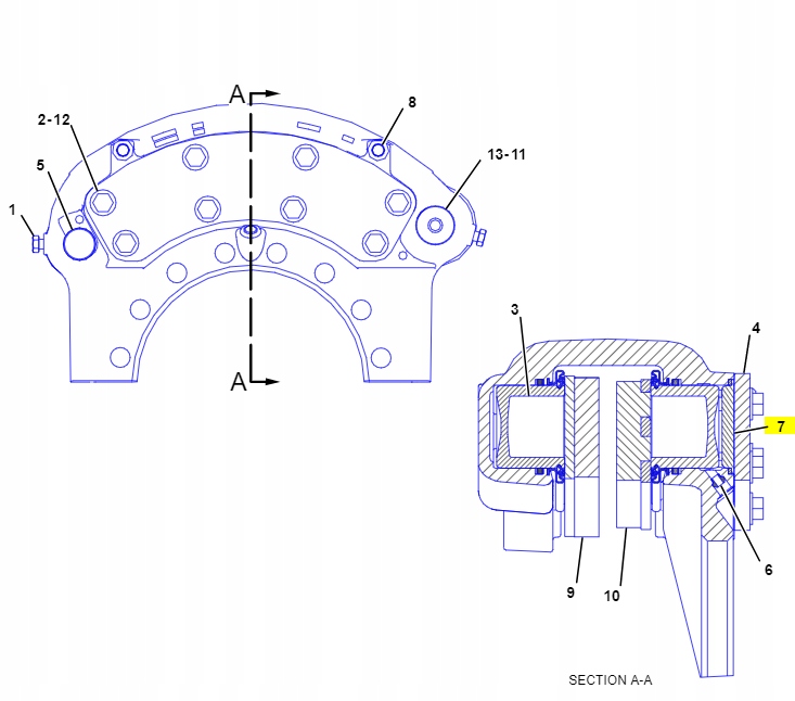 KLOCKI HAMULCOWE CAT LADOWARKA CVA Machine type Loader