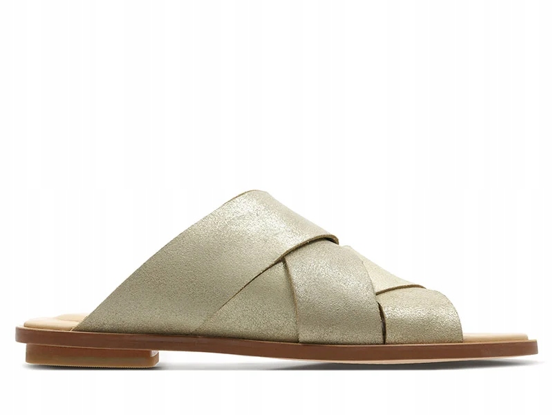 Clarks Nazouváky Willow Art velikost 37 stříbrné, přírodní kůže