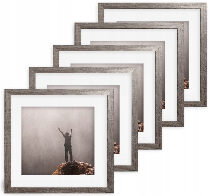 Sada 5 rámečků na fotografie p-p 20x20 cappuccino