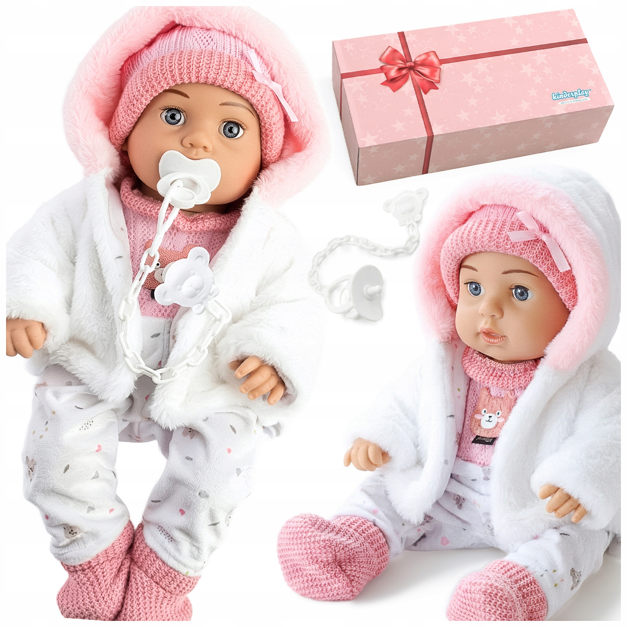 LALKA BOBAS DUŻA 41 CM INTERAKTYWNA MÓWI REALISTYCZNA NA PREZENT KINDERPLAY