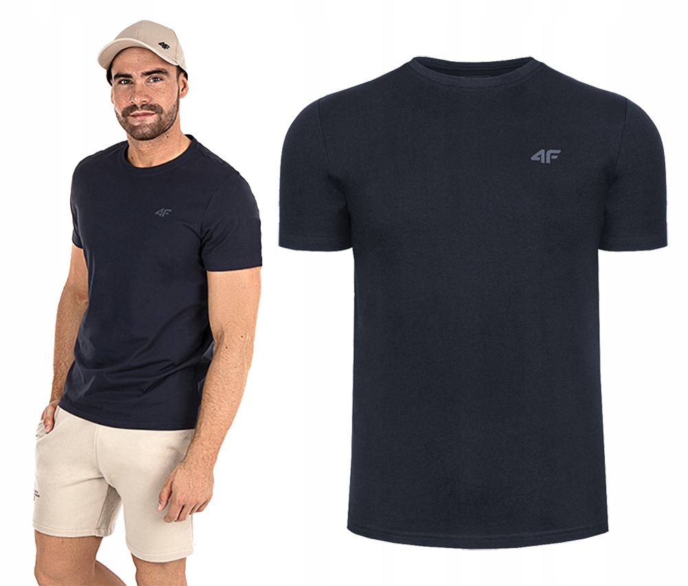 4F T-SHIRT SPORTOWY KOSZULKA MĘSKA BAWEŁNIANA Model 4FSS23TTSHM536
