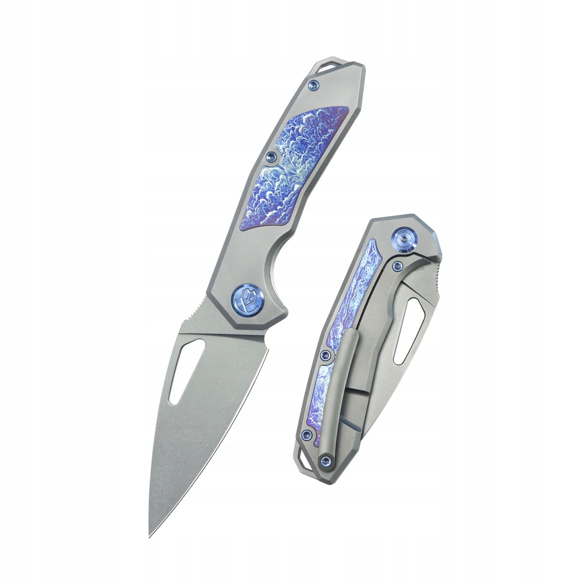 Skládací nůž Kubey Kb Knives Coeus Edc Nůž titanovou rukojetí S35VN Ocel
