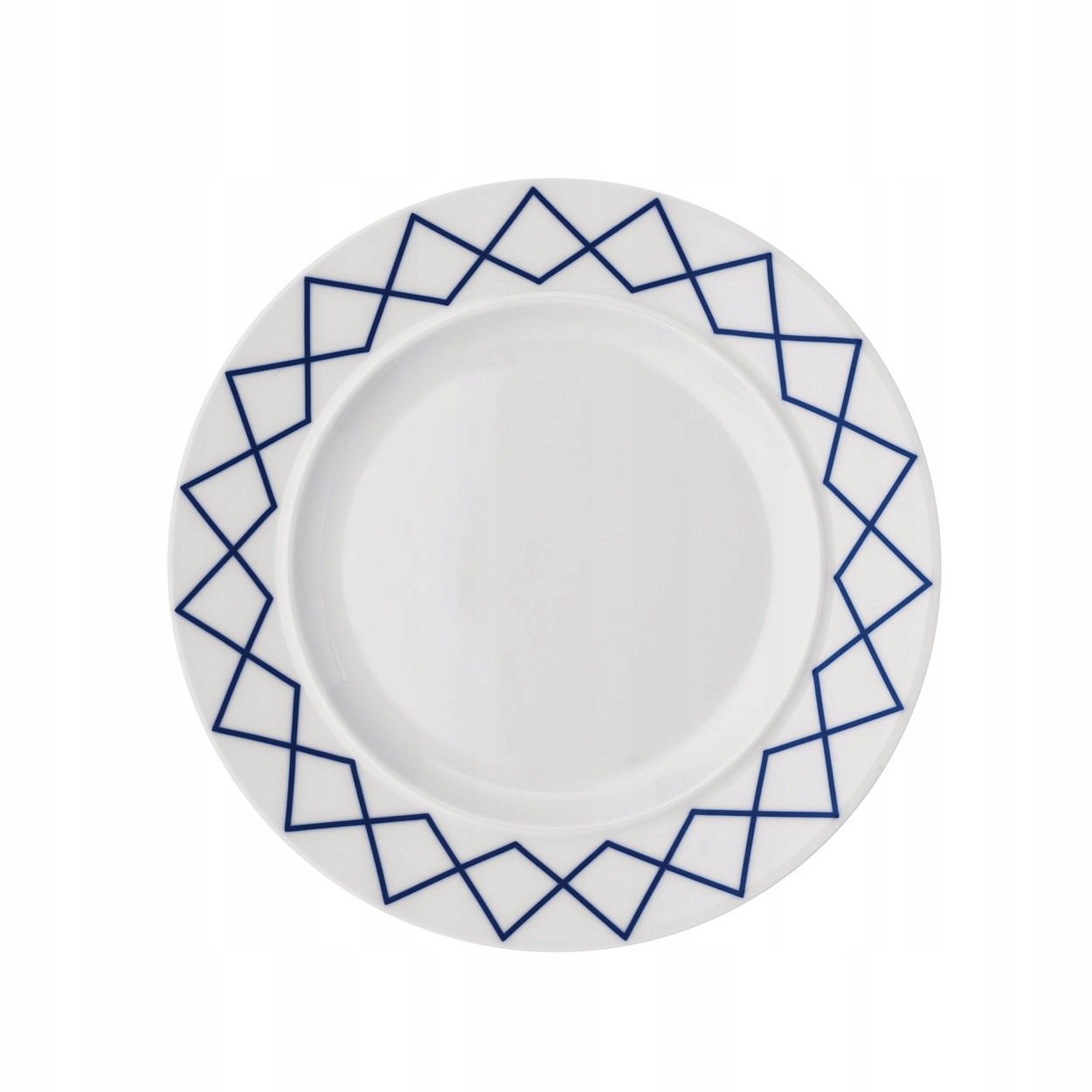 Alessi La Bella Tavola Obedový tanier 27 cm 4 Ks Biely Zdobený