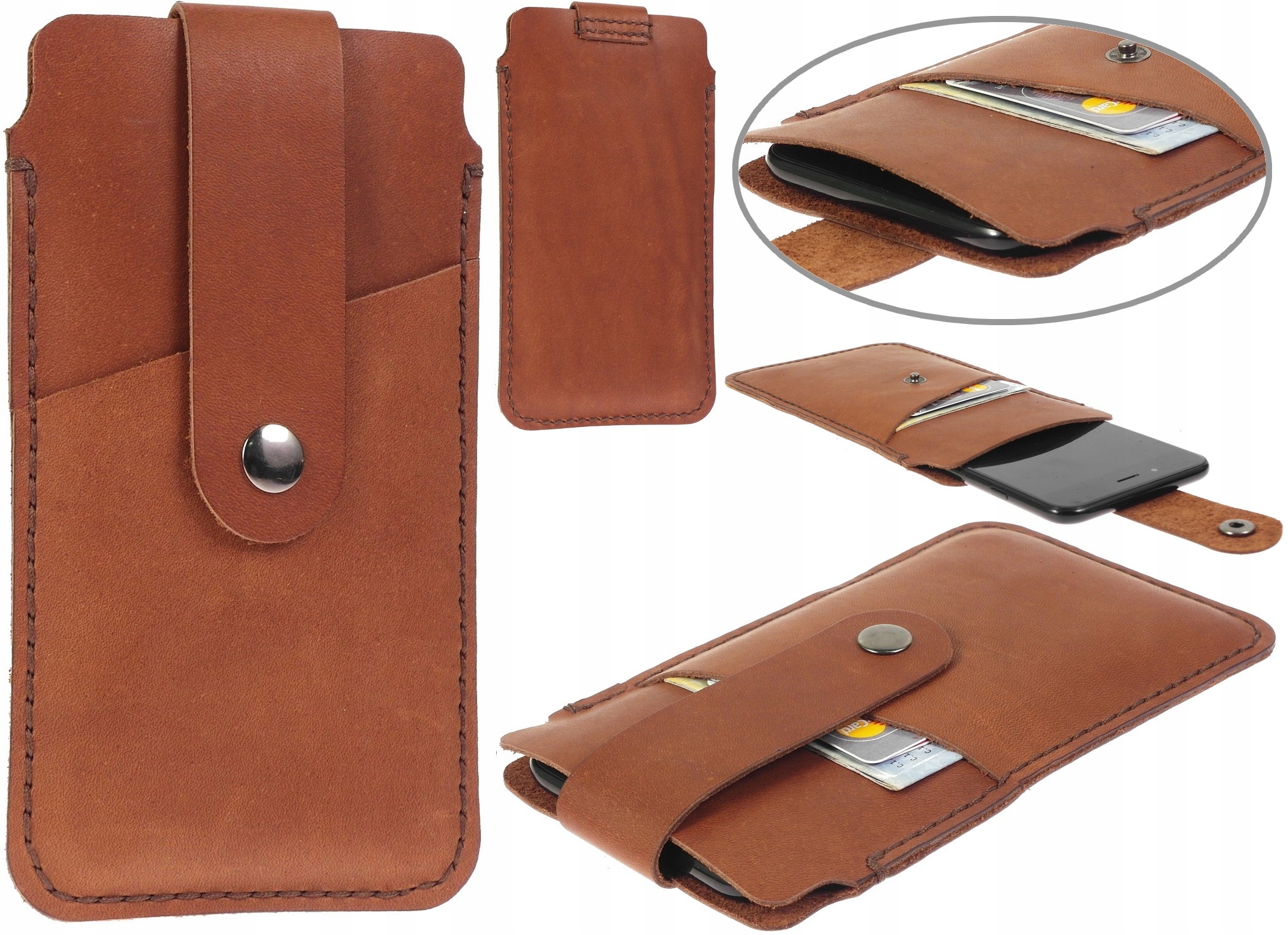 

Portfel Etui Skórzane Koniak Samsung Galaxy M33