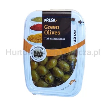 Lyrakis Family Zelené Olivy sušené s směsí koření Tikka