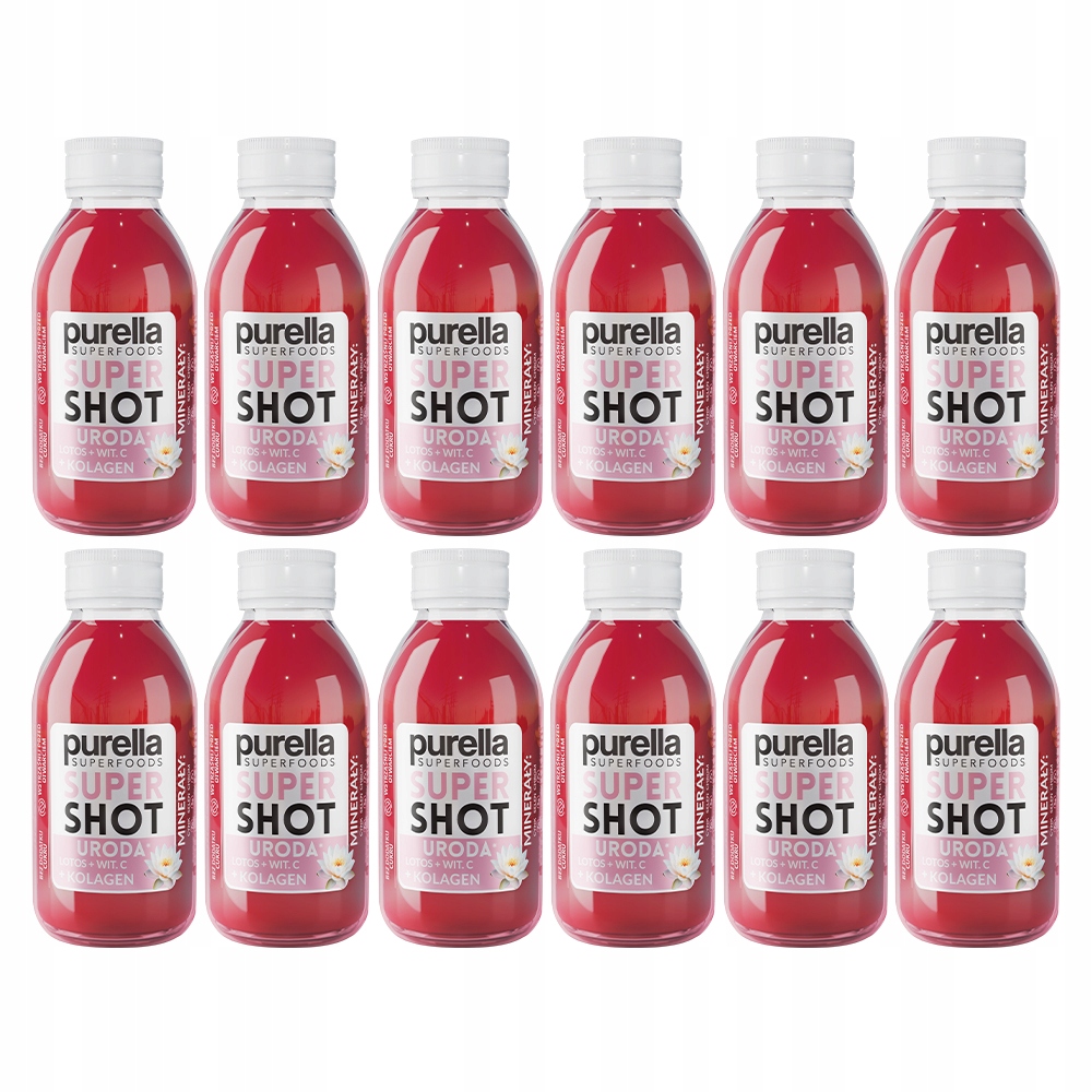 Purella Shot Krása Kolagen na pití vitamín C Lotos 12x100 ml Sada