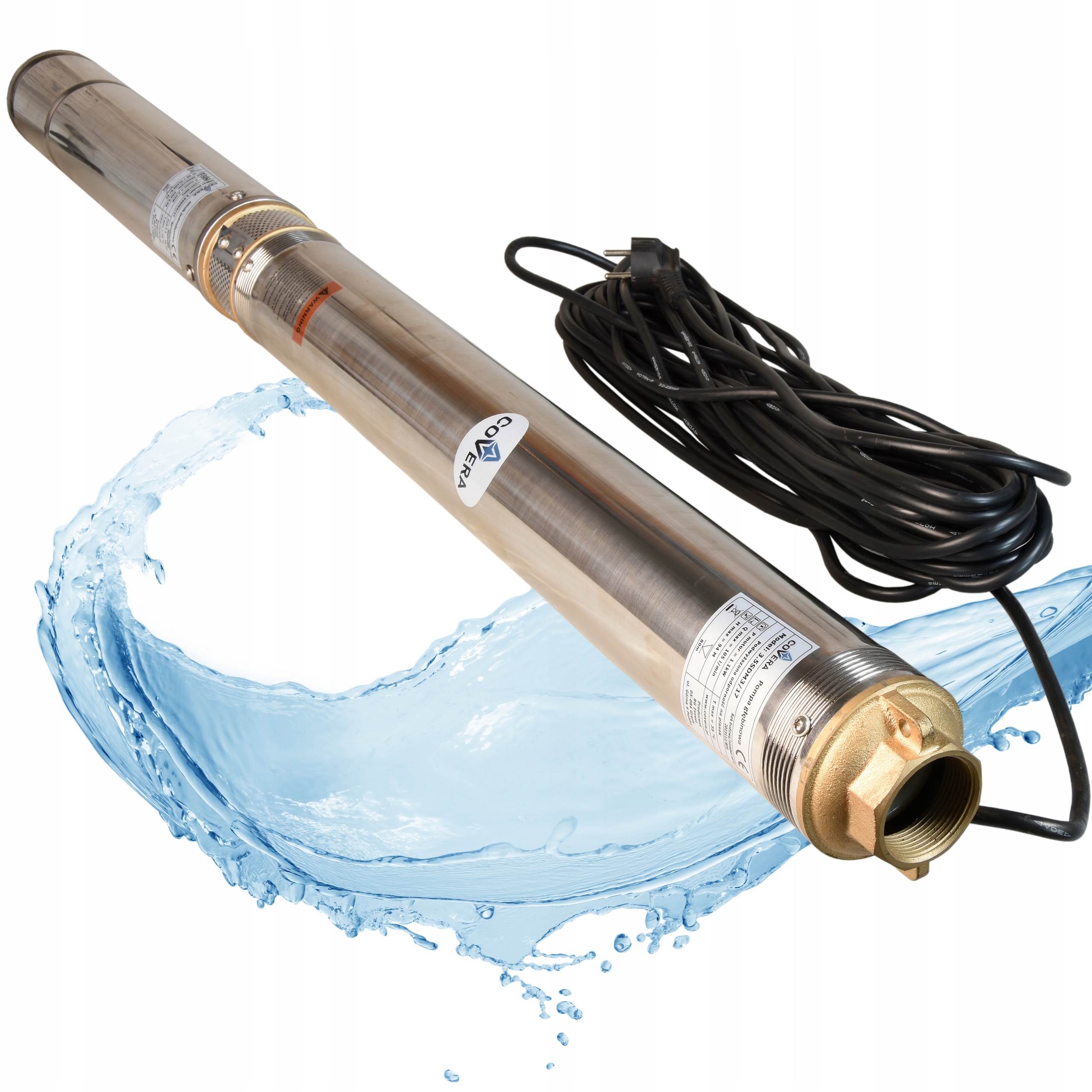 WYDAJNA Pompa Głębinowa DO STUDNI Wody ANTYPIASKOWA Mocna 1100W 6300L/H 94M