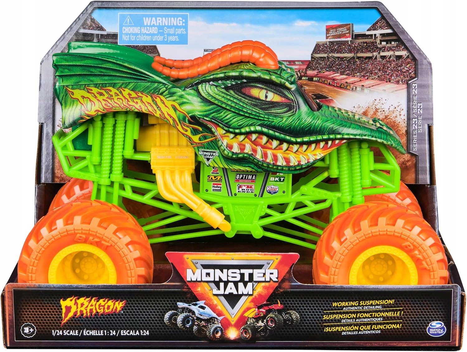 MONSTER JAM Monster Truck Dragon Pojazd terenowy