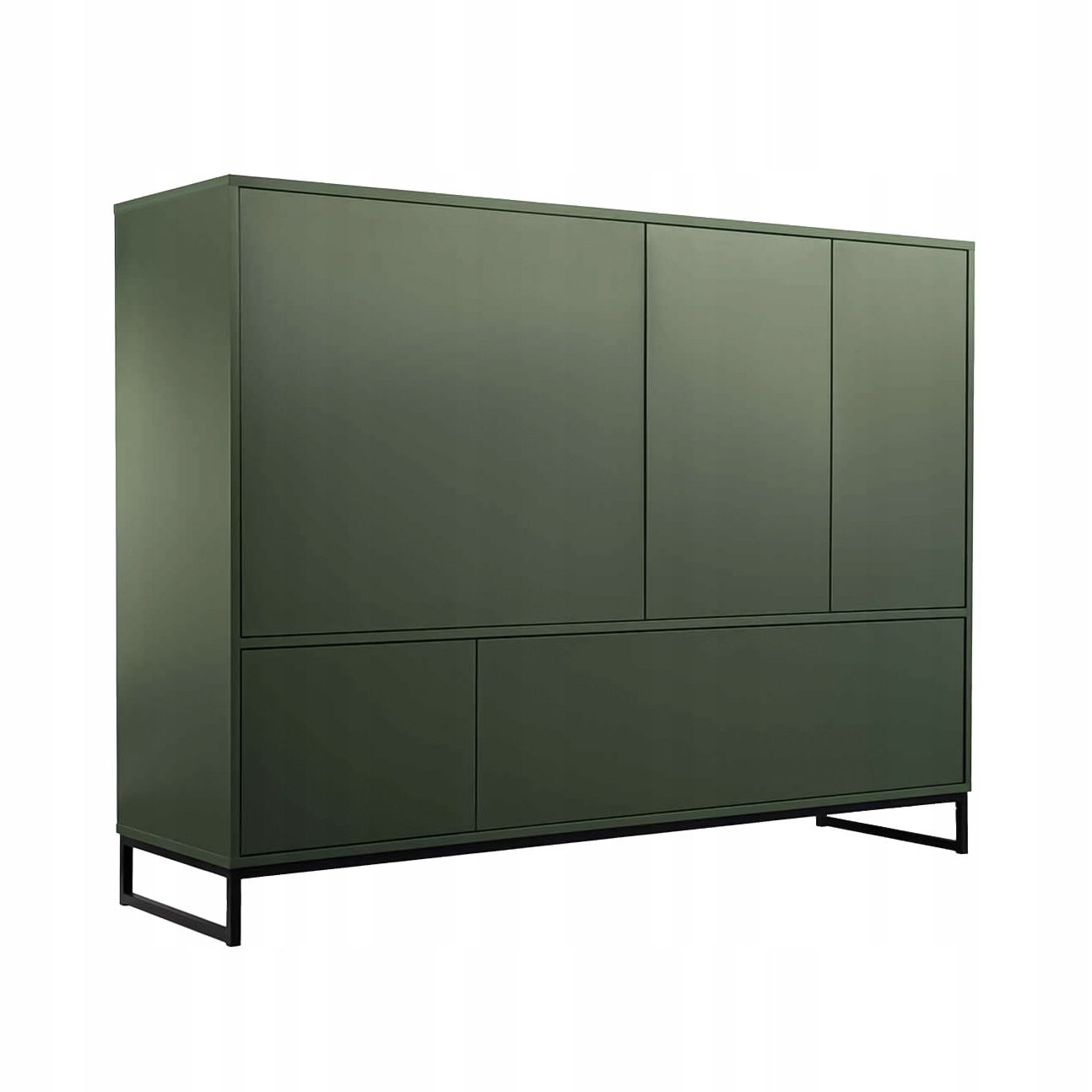 Komoda Azir 160 cm do obývacího pokoje, ložnice, zelená