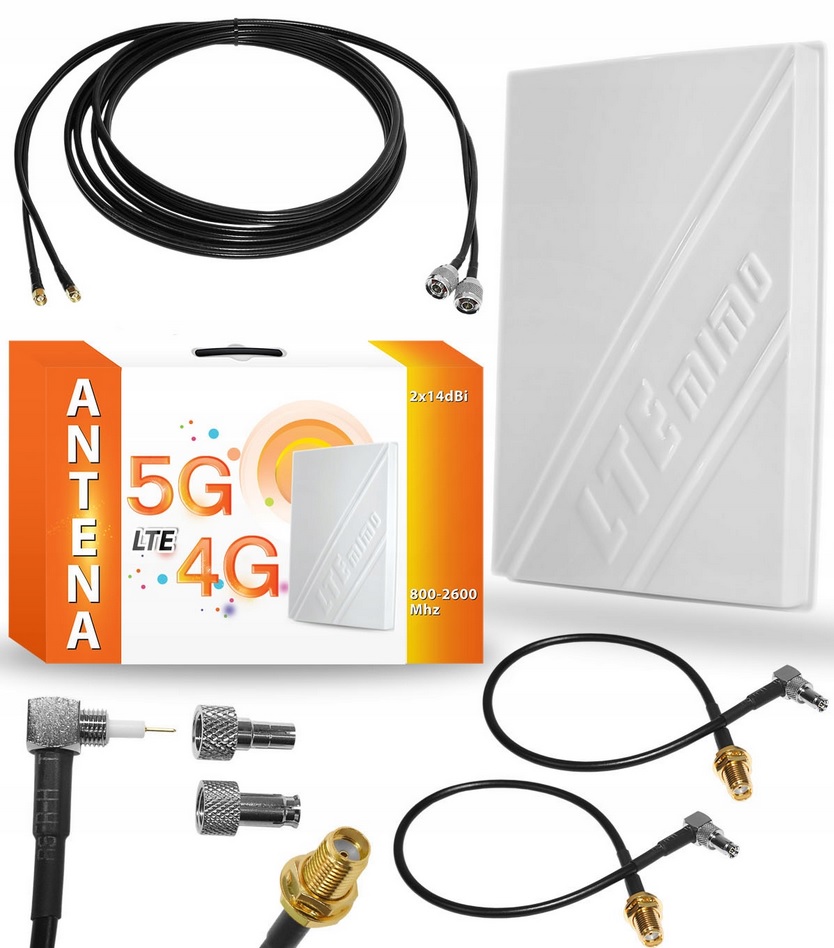 Anténa LTE/4G Mimo 14 Cp Plus Orange Play T-mobile CRC9 TS9 Twix 5 m