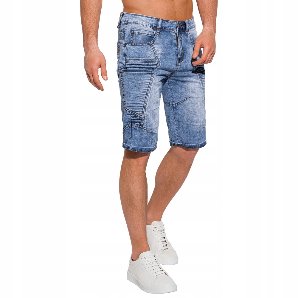

Krótkie spodenki męskie jeansowe 368W nieb 37