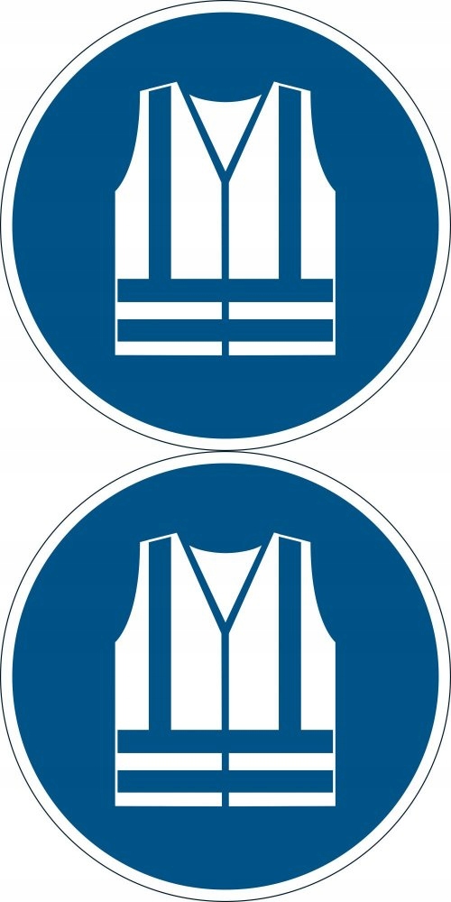 OZNACZENIE PODŁOGOWE ZNACZNIK STOSUJ KAMIZELKĘ OCHRONNĄ Durable x 2