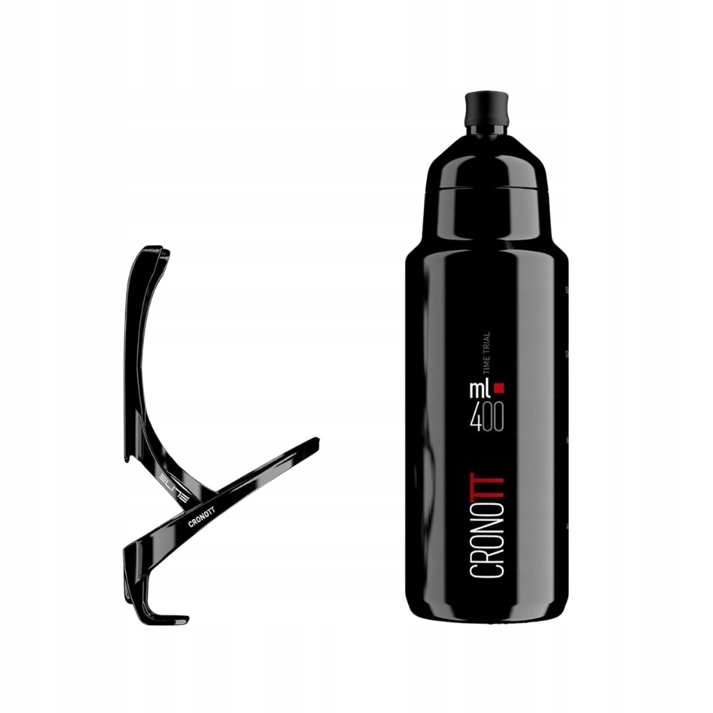 Sada košíků na kolo a láhev na pití Elite Bottle&Cage Kit crono tt carbon 400 ml