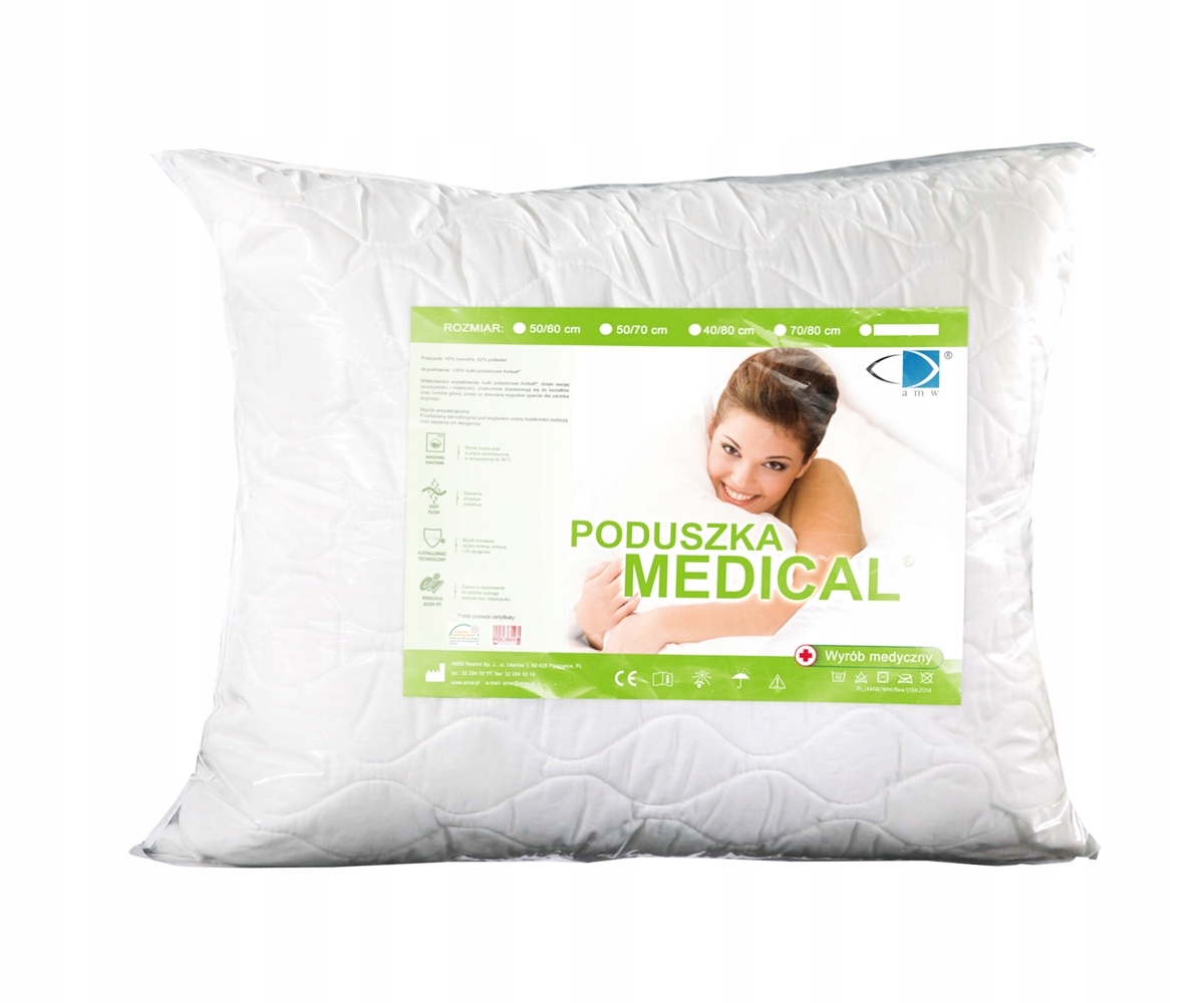 

Poduszka Antyalergiczna 40x60 Medical Atest Amw