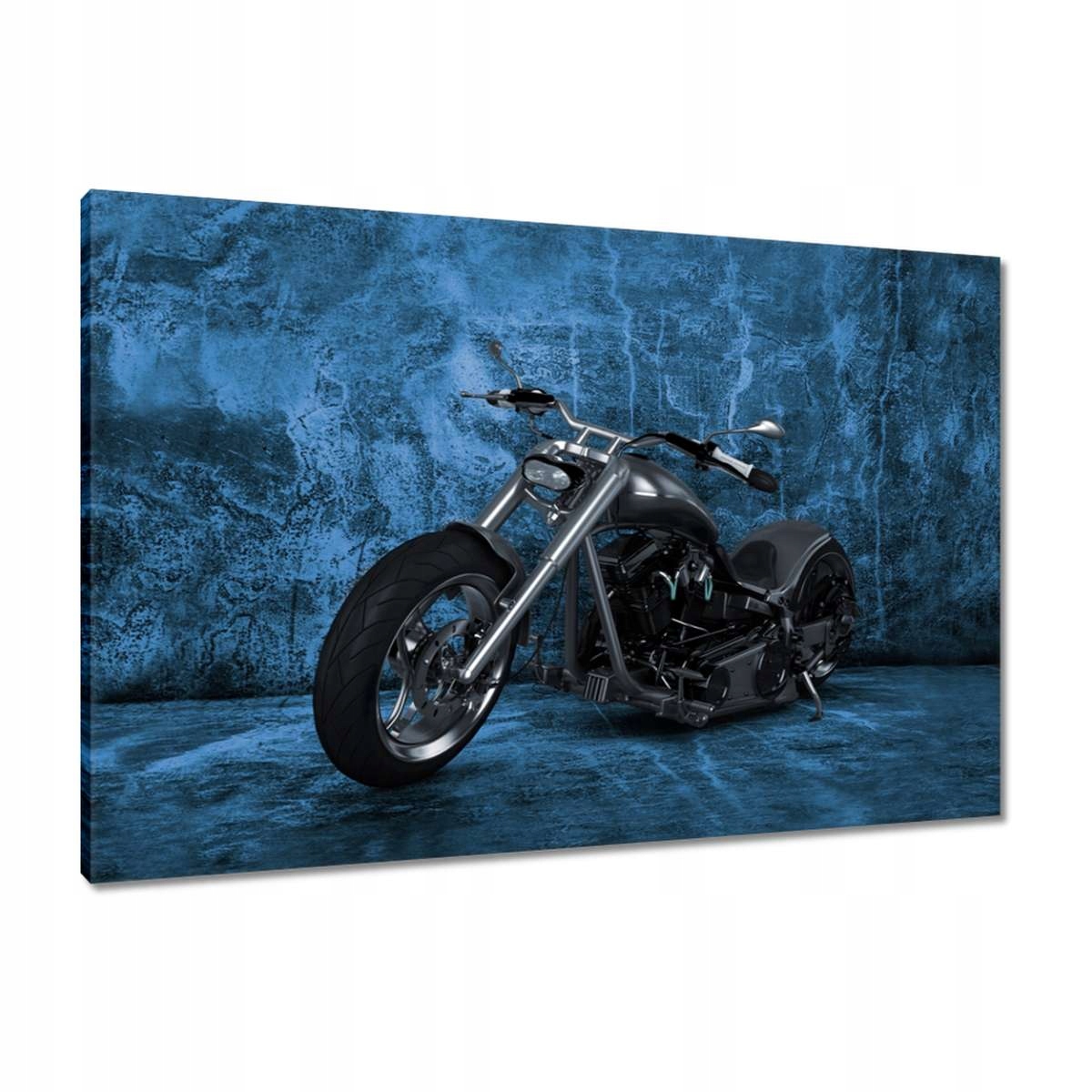 Obrazy 90x60 Modrá stěna Chopper