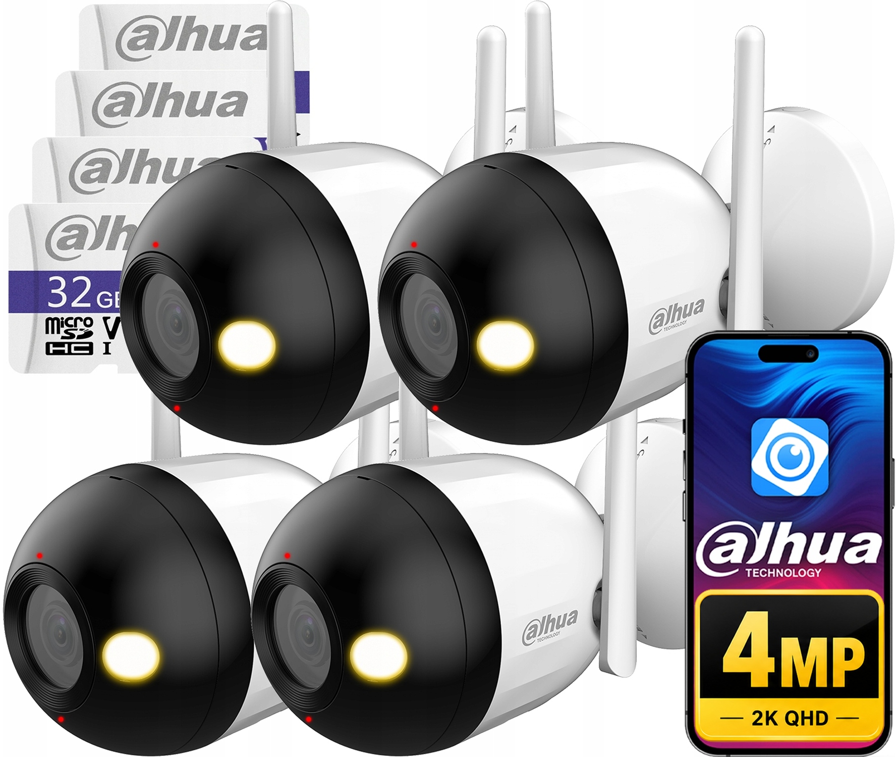 WiFi kamera Dahua x4 4MPx F4C-PV Smart Dual Light 32GB audio detekce Ai
