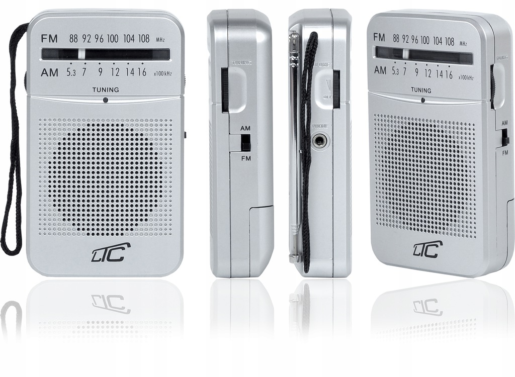 MINI RADIO FM PRZENOŚNE TURYSTYCZNE PODRĘCZNE KIESZONKOWE NA BATERIE Marka LTC