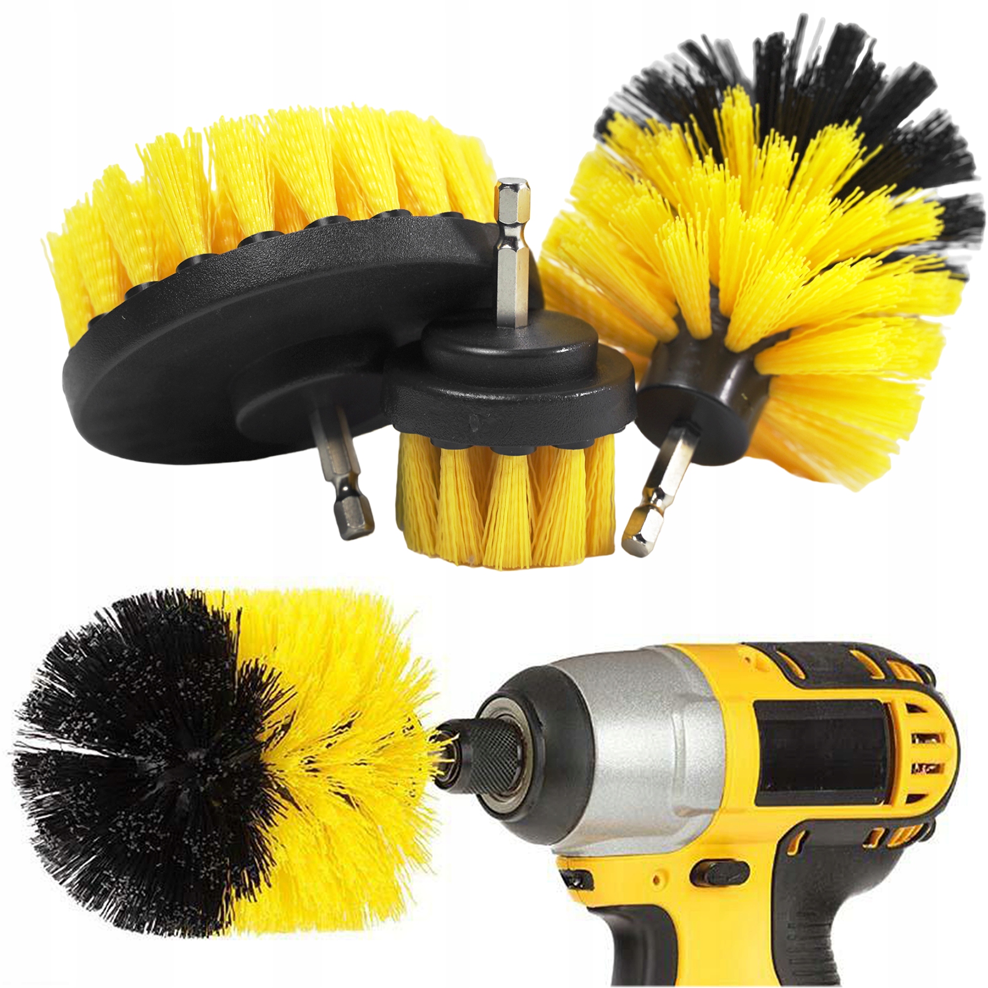 

Szczotki Czyszczące Sprzątające Na Wkrętarkę Pady