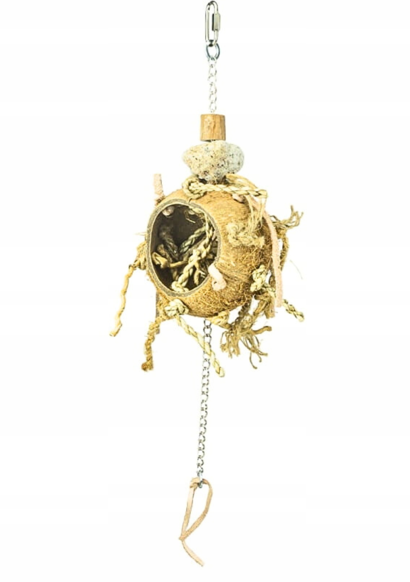 Levně Nobu – přírodní kokosová hračka pro všechny papoušky