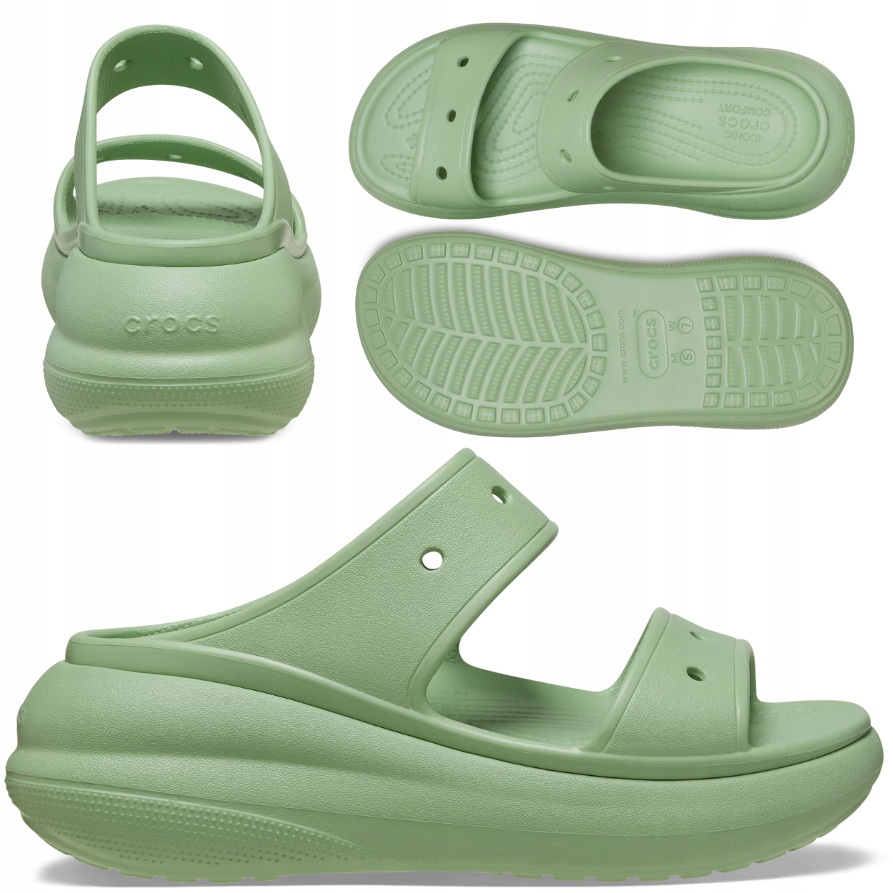Crocs Dámské Chodaki Na Platformě Pěnové Žabky Crush Clog vel. 39-40