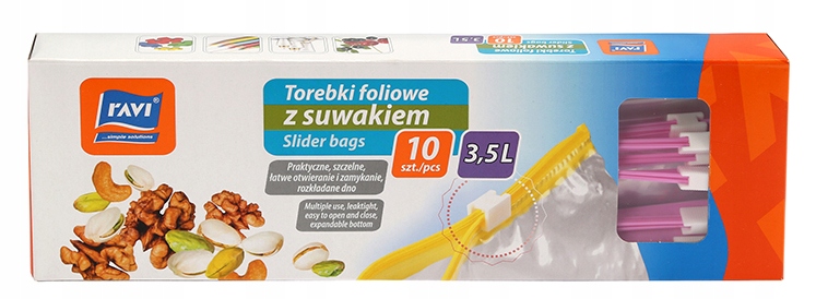 

Woreczki torebki suwakiem Suwak 3,5 L 10 szt duże