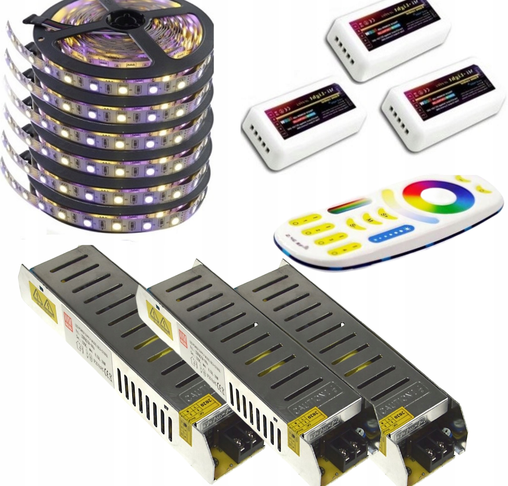 Set Led 5050 Rgbw teplá bílá Mi-Light 30 m