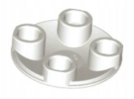 LEGO PŁYTKA 2X2 OKRĄGŁA BIAŁA 2654 2 SZT