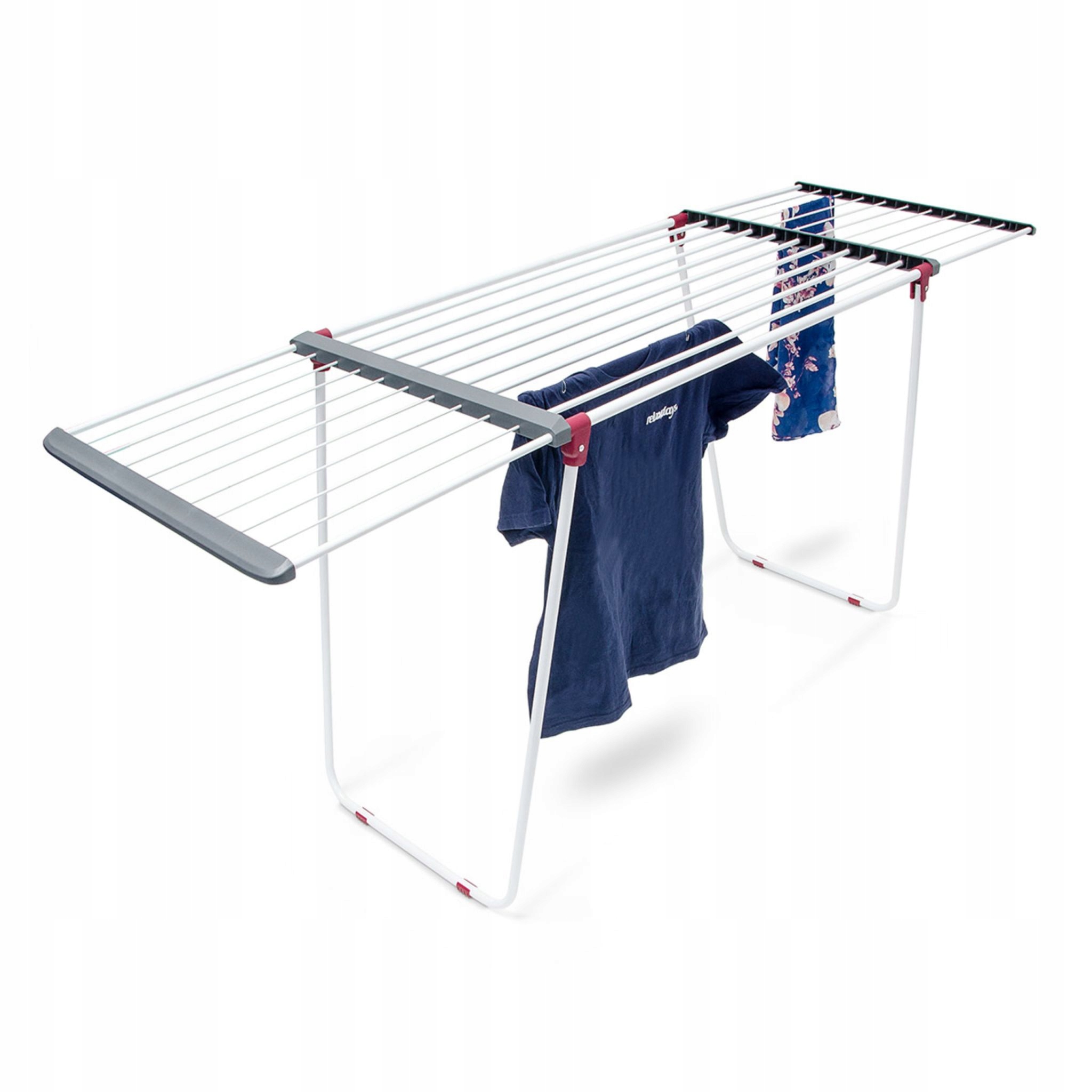Volně stojící horizontální sušička Relaxdays 91-91 cm x 114-199 cm