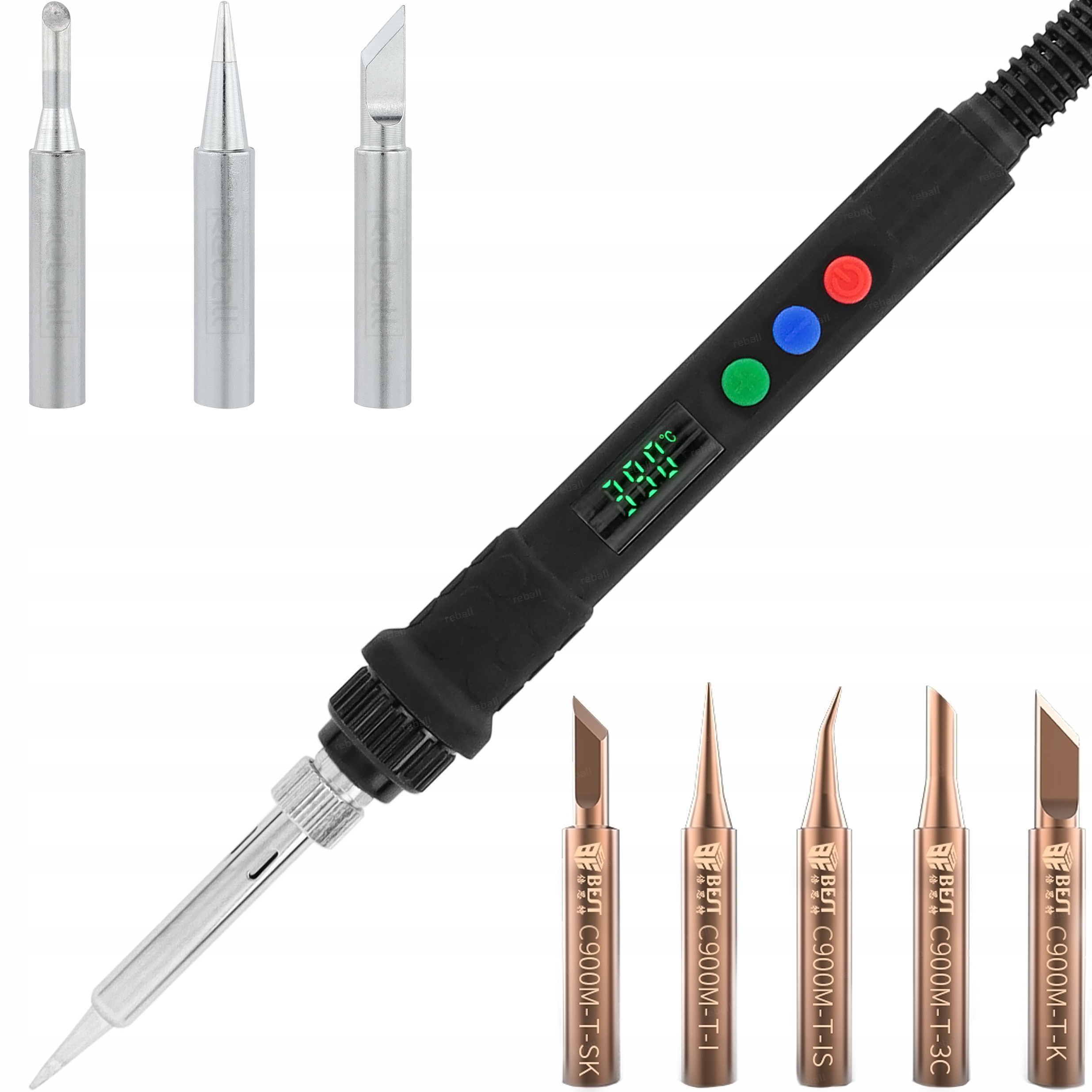 

Lutownica Precyzyjna S801B 9 Grotów 900M