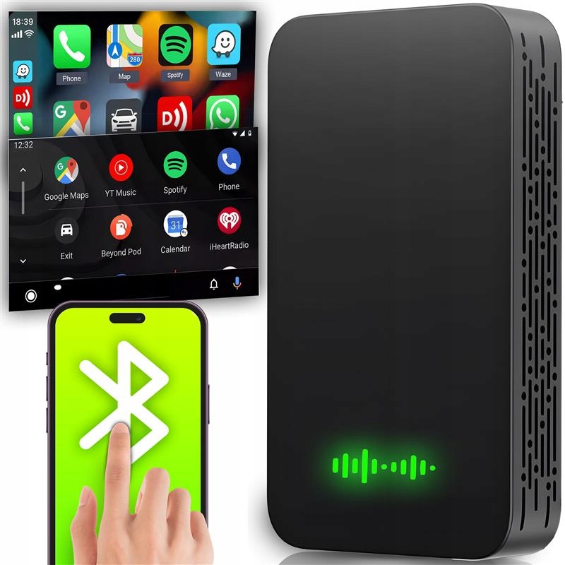 Adapter Do Bezprzewodowego Carplay Android Auto Usb Bt Iphone Ios Android