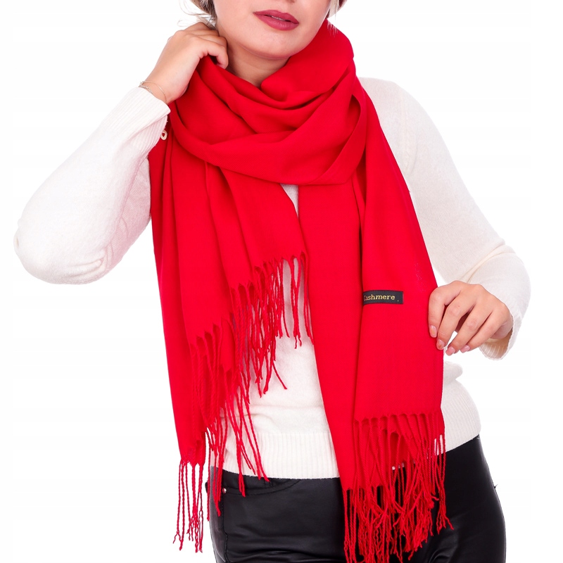 SZAL DAMSKI SZALIK PREMIUM Z FRĘDZLAMI