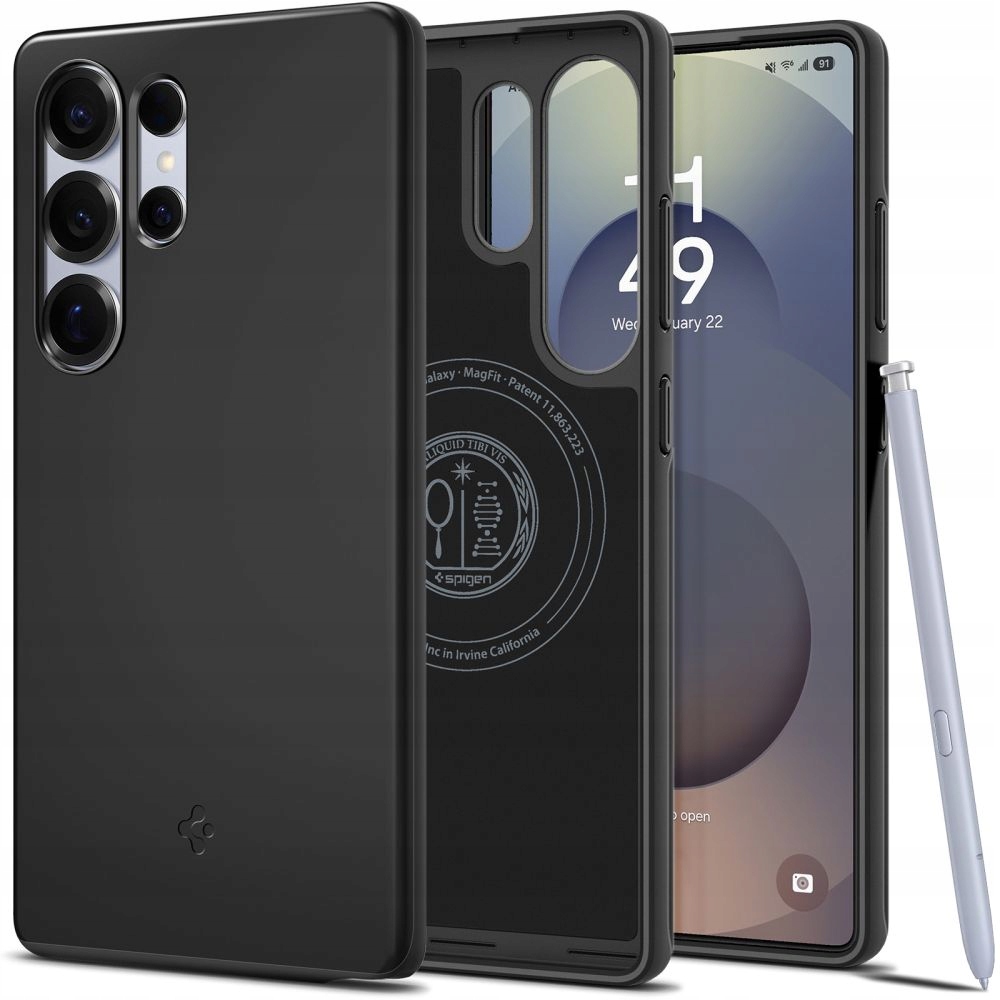 Spigen Thin Fit Mag Magsafe Galaxy S25 Ultra Černý