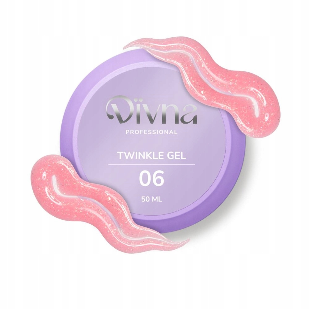 Divna Twinkle Gel 06 50 ml stavební gel na nehty