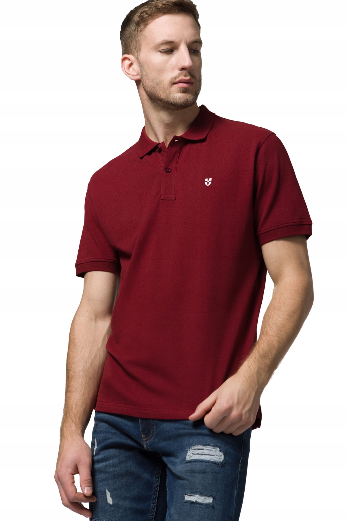 

Koszulka Polo Męska Bordowa Próchnik PM1 4XL