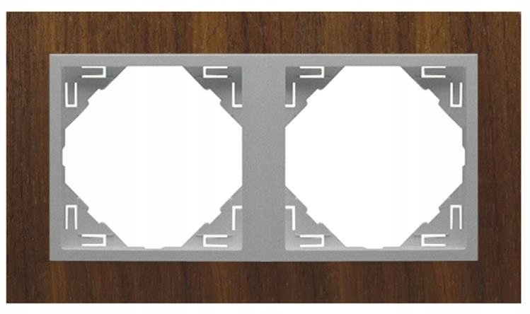 Efapel Arbore Rámeček 2X Ořech Alu 90920 Tna