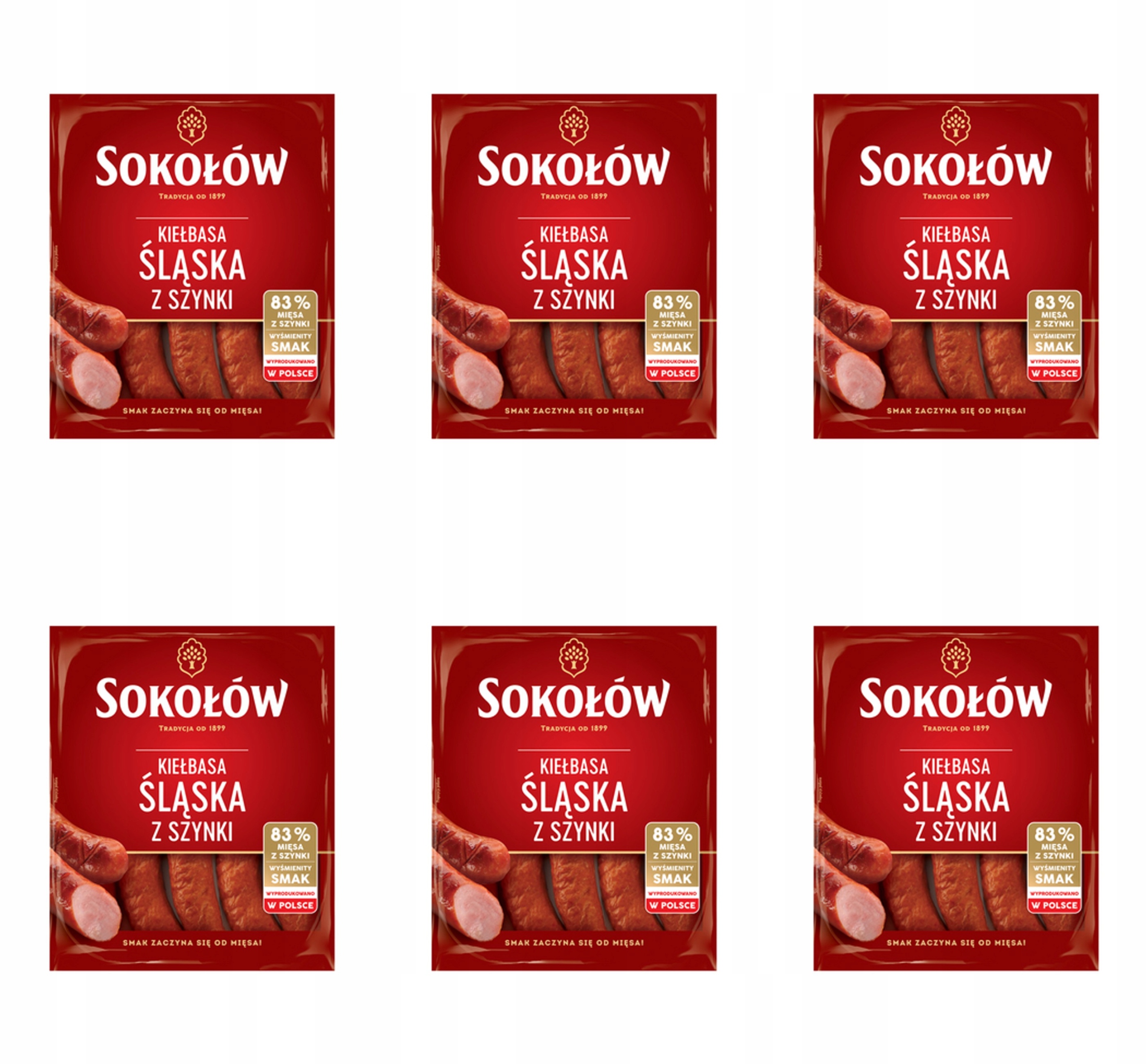 Slezská klobása ze šunky 500 g Sokołów X6