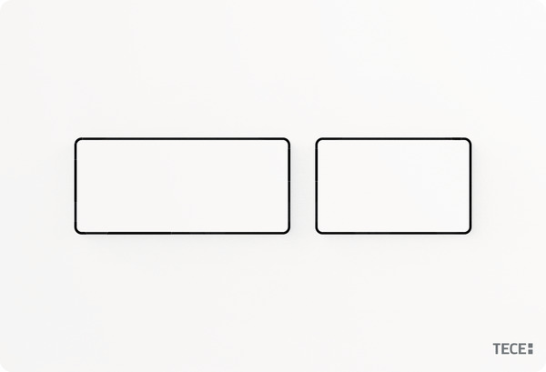 TECE PRZYCISK WC TECESOLID Z METALU BIAŁY MATOWY