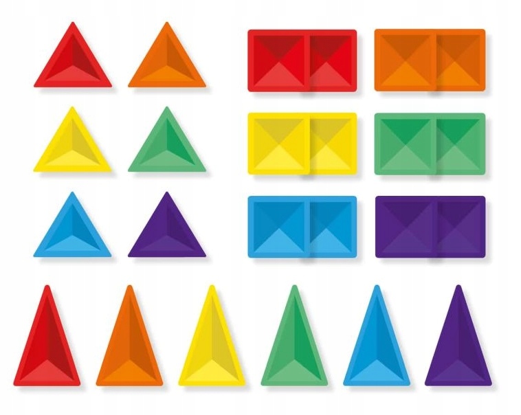 CONNETIX KLOCKI MAGNETYCZNE 24 EL. RAINBOW MINI PACK Kod producenta CON-EU-24