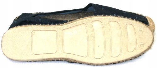 Klasyczne męskie espadryle sznurkowe płócienne jeans granatowe 46 Rozmiar 46