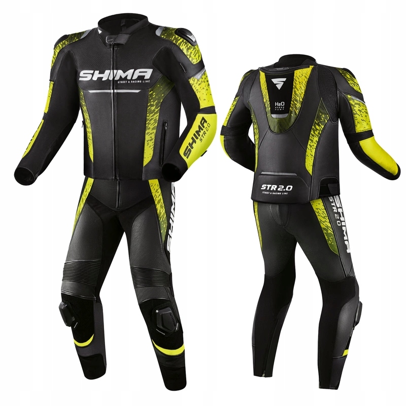 Kombinéza Shima Str 2.0 Black/yellow Fluo Bonus