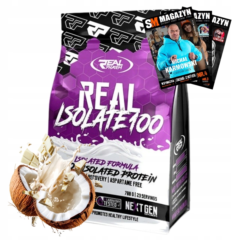 Real Pharm Isolate 100 700 g Protein Zvýšení Svalové Hmoty Síla