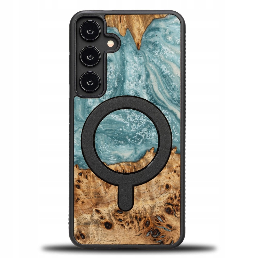 Pouzdro Bewood Unikátní pro Samsung Galaxy S24 Fe 5G Planets Uran s MagSafe