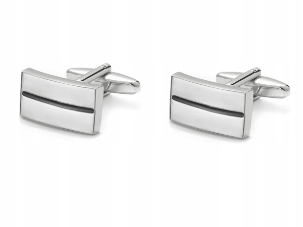 Stalowe Spinki do Mankietów Koszuli D6-12