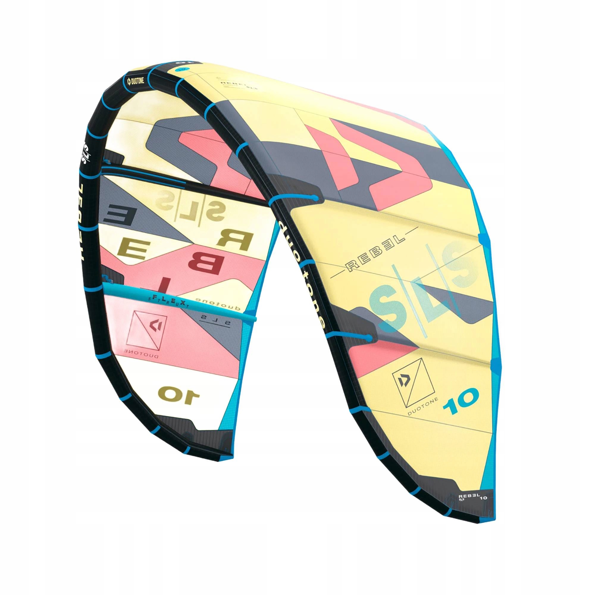 Latawiec kitesurfingowy Duotone Rebel Sls C08 żółty 44230-3010 09.0