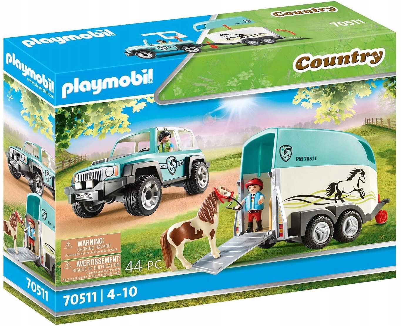 Playmobil Country 70511 автомобіль з причепом