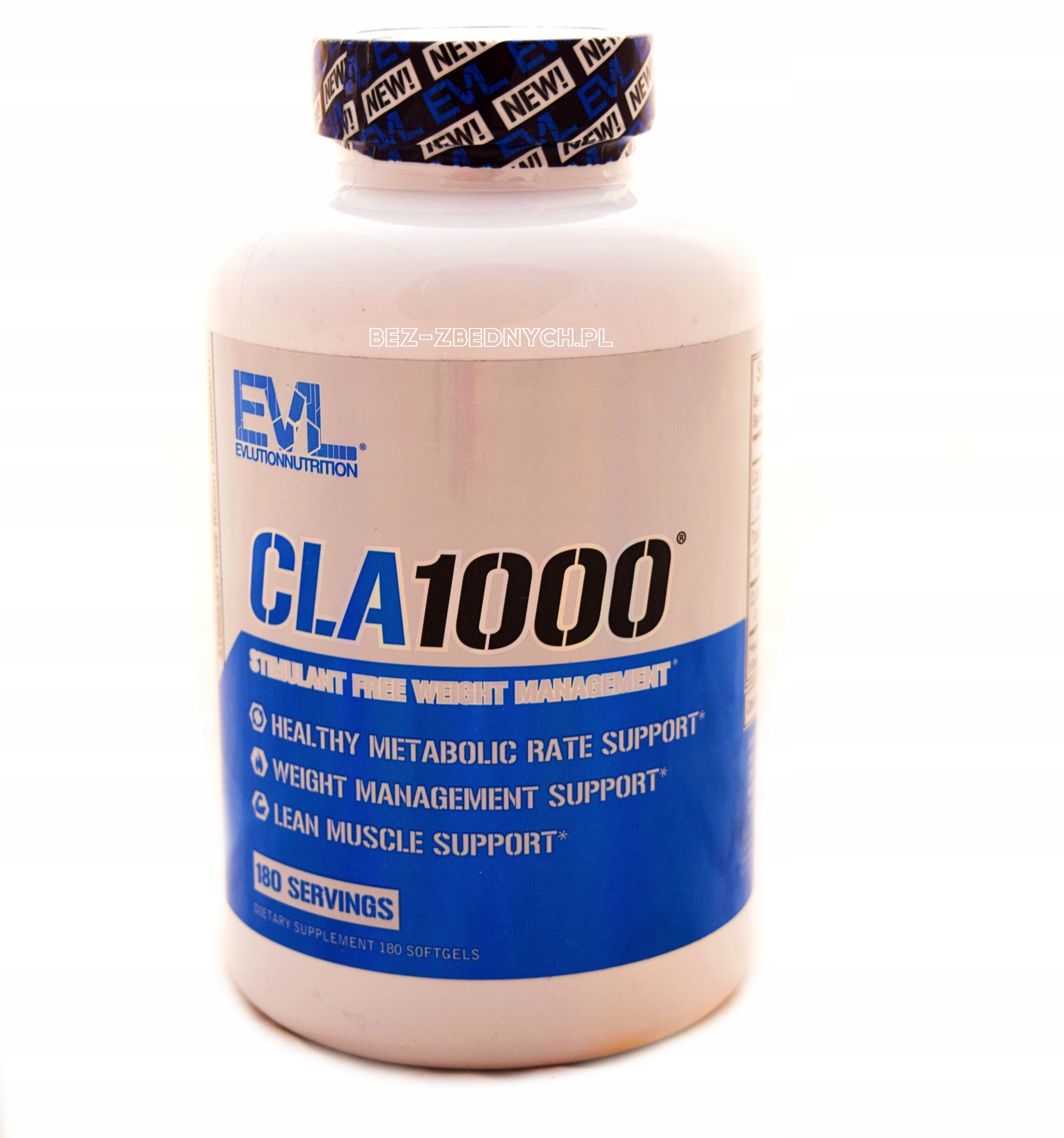 Evl Evlution Nutrition Cla 180 kapslí Blokátor tuků Stimulant bez kyseliny linolové