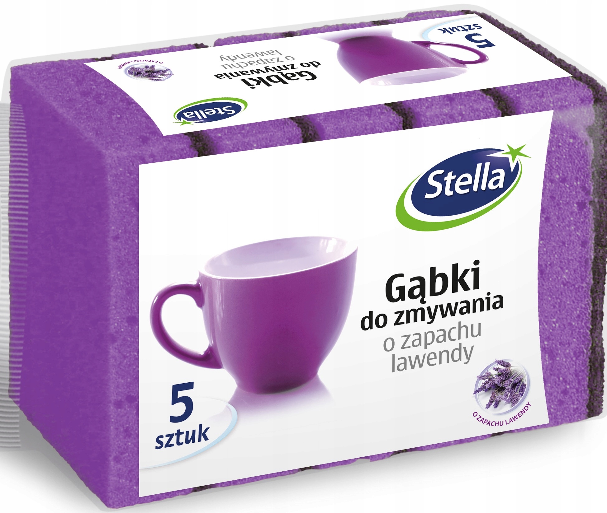 

Stella Gąbki Do Zmywania O Zapachu Lawendy 5szt