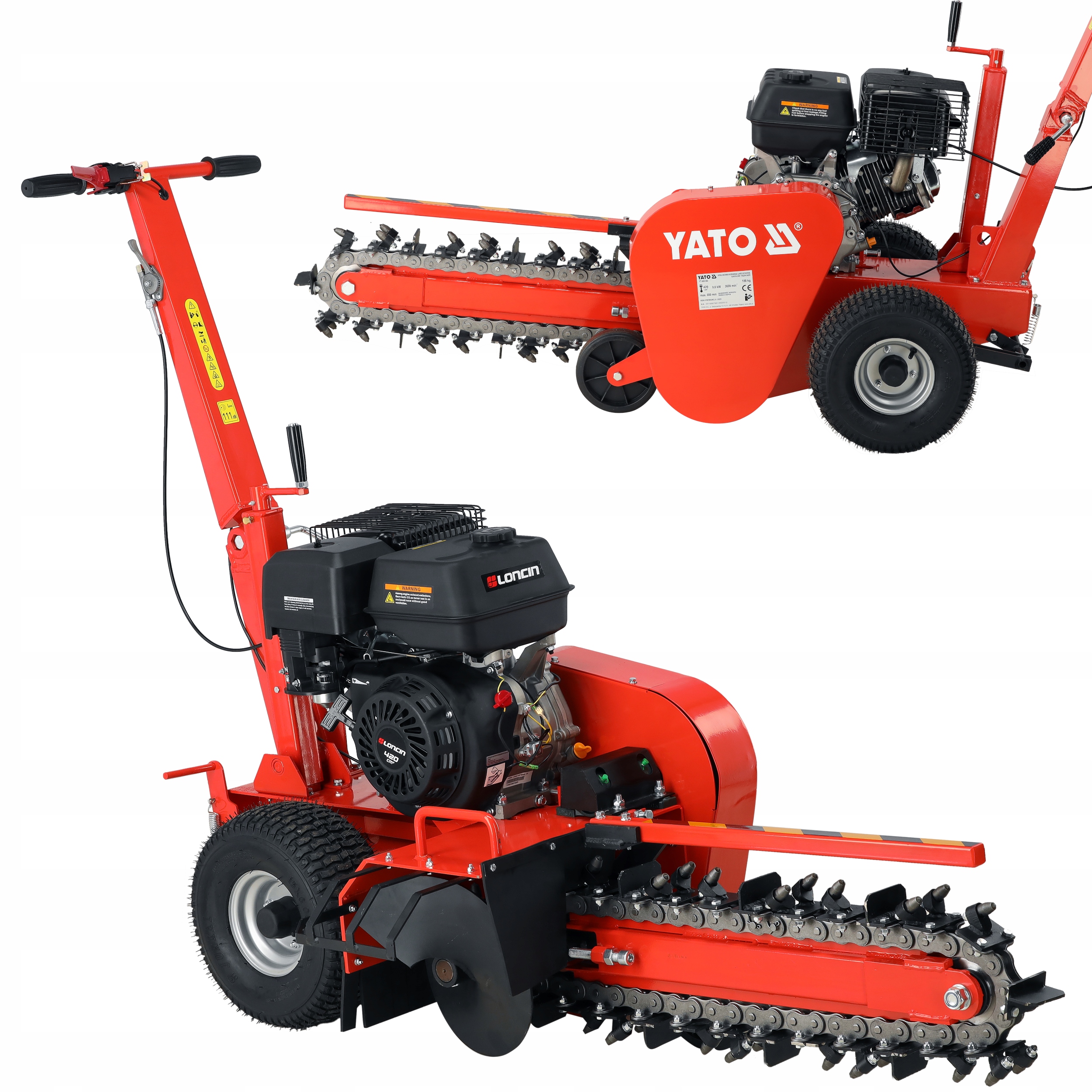 Koparka Łańcuchowa Yato Spalinowa Głębokość Max 60CM 420 cm³ 12.24 Km