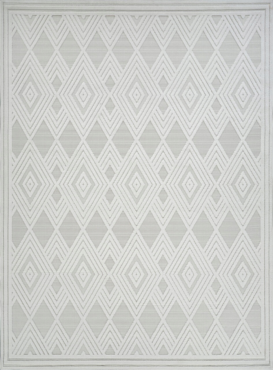 Koberec Boho 160x220 cm do obývačky, mäkký krémový 3D vzor