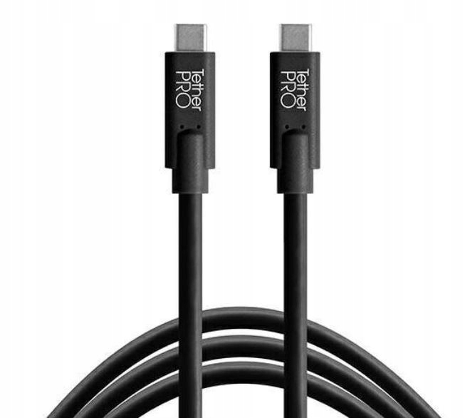 Kabel do tetheringu Tether Tools Pro Usb-c na Usb-c 3m Czarny do aparatu